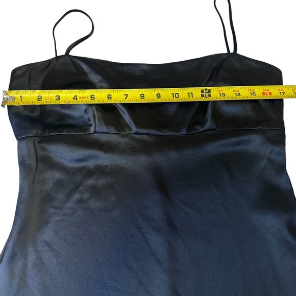 Staud Remington Little Black Dress Mini Bodycon Size 10 Spaghetti Strap NWT - Picture 9 of 12